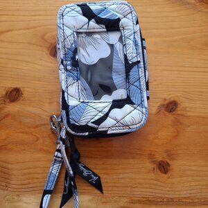 Vera Bradley White and Black Wristlet